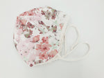Beanie Set Mütze gefüttert mit Bänder und Tuch  Blumen rosa Nr. 1 von Atelier MiaMia