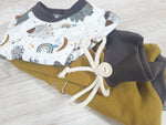 Atelier MiaMia - vest baby child size 50-140 sweat mustard