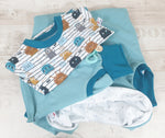 Atelier MiaMia - gilet bimba taglia 50-140 Sweat aqua