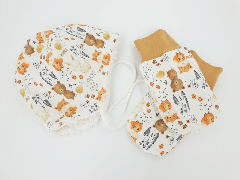 Atelier MiaMia guanti per bambini guanti bambino fino a 24 mesi N. 4 orsetti senape 