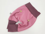 Atelier MiaMia Cool bloomers or baby set button pants waffle jersey berry 117