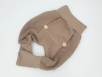 Atelier MiaMia Cool mutandoni o pantaloni con bottoni baby set in jersey waffle Taupe114