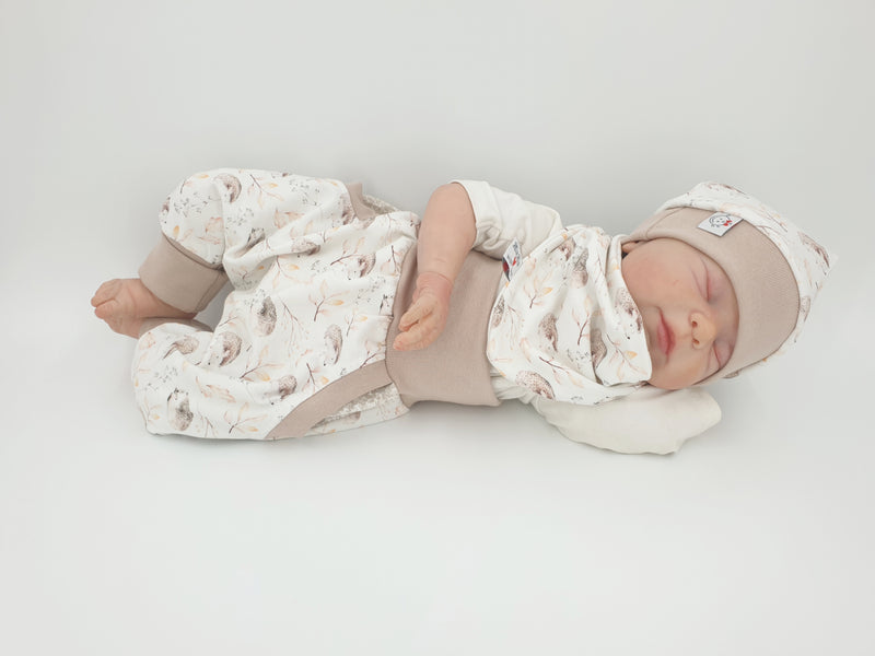 Atelier MiaMia Cool bloomers or baby set short and long hedgehog 108
