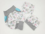 Atelier MiaMia Cool bloomers or baby set short and long elephants 109