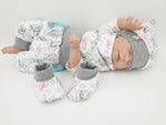 Atelier MiaMia Cool bloomers or baby set short and long elephants 109