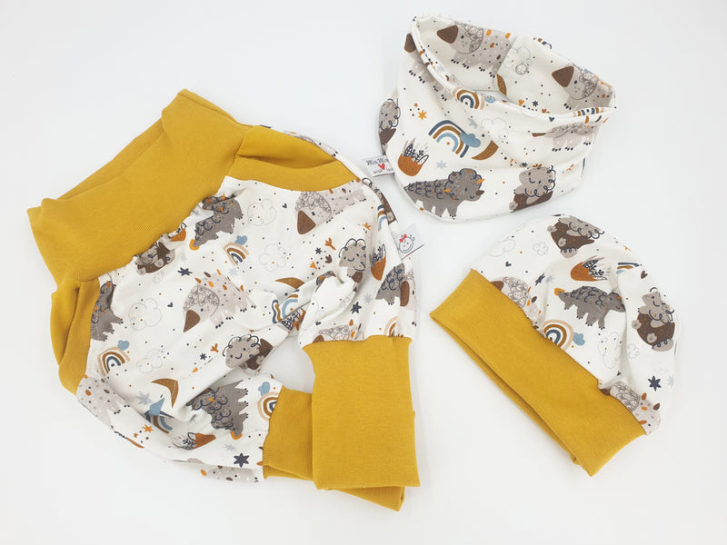 Atelier MiaMia Cool bloomers or baby set short and long Dinos 113