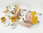 Atelier MiaMia Cool bloomers or baby set short and long Dinos 113