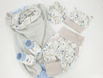 Pumphose oder Set Baby von 50-92 Designerbabyhose Gräser Schmetterling von Atelier MiaMia