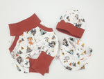 Pumphose oder Set Baby von 50-140 Designerbabyhose Indian Fuchs von Atelier MiaMia