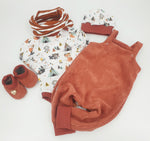 Atelier MiaMia Body a maniche corte e lunghe, disponibile anche come baby set in volpe indiana