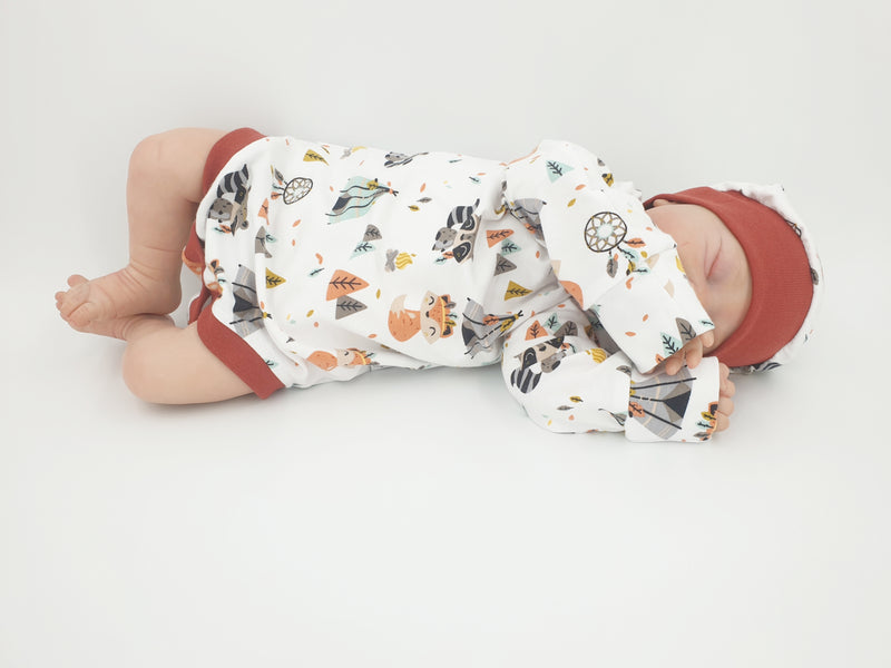 Body kurz und lang ärmlig auch als Baby Set Indian Fuchs von Atelier MiaMia