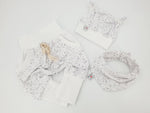 Atelier MiaMia Fantastici calzoncini o baby set corti e lunghi bianchi puntini neri