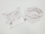 Atelier MiaMia Cool bloomers or baby set short and long white small dots black