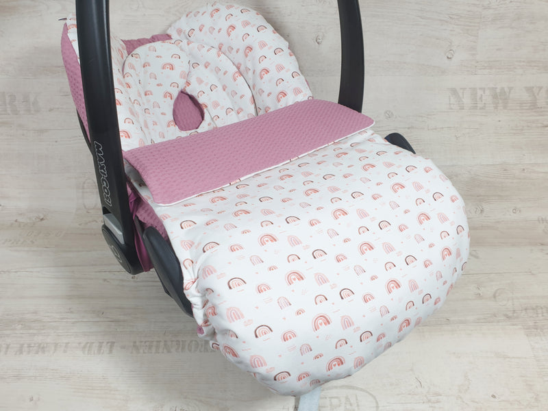 Maxi Cosi Babyschalenbezug, Ersatzbezug oder Spannbezug Regenbogen 117 von Atelier MiaMia