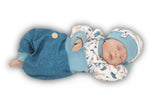 Coole Pumphose oder Babyset Jeans aqua mit Knopf von Atelier MiaMia