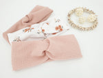 Atelier MiaMia hair band waffle jersey apricot