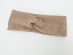 Atelier MiaMia hair band waffle jersey beige