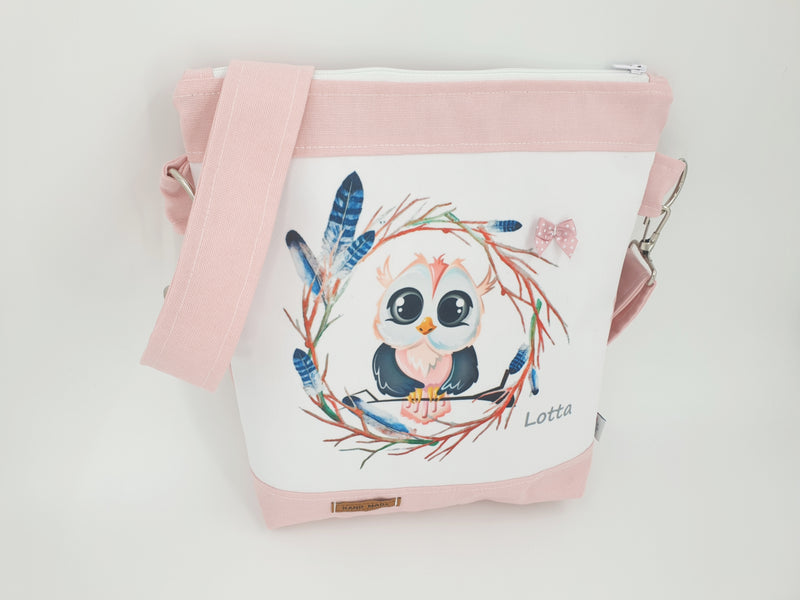 Borsa asilo, borsa per bambini 48 gufo