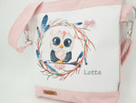 Borsa asilo, borsa per bambini 48 gufo