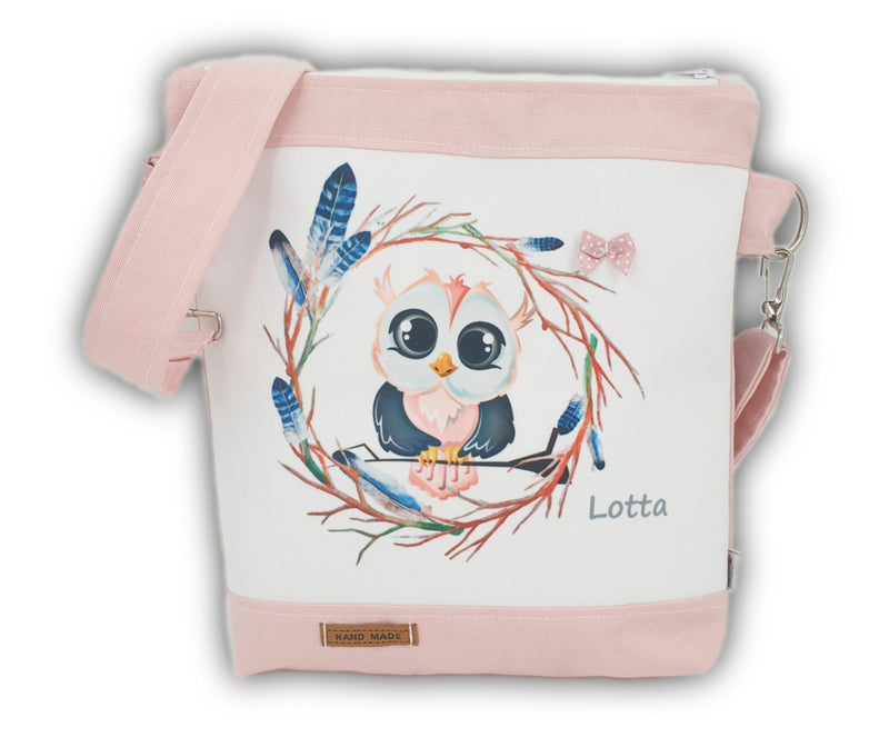 Borsa asilo, borsa per bambini 48 gufo