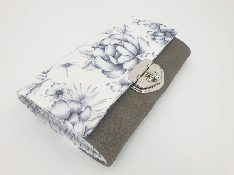 Atelier MiaMia purse floral grey