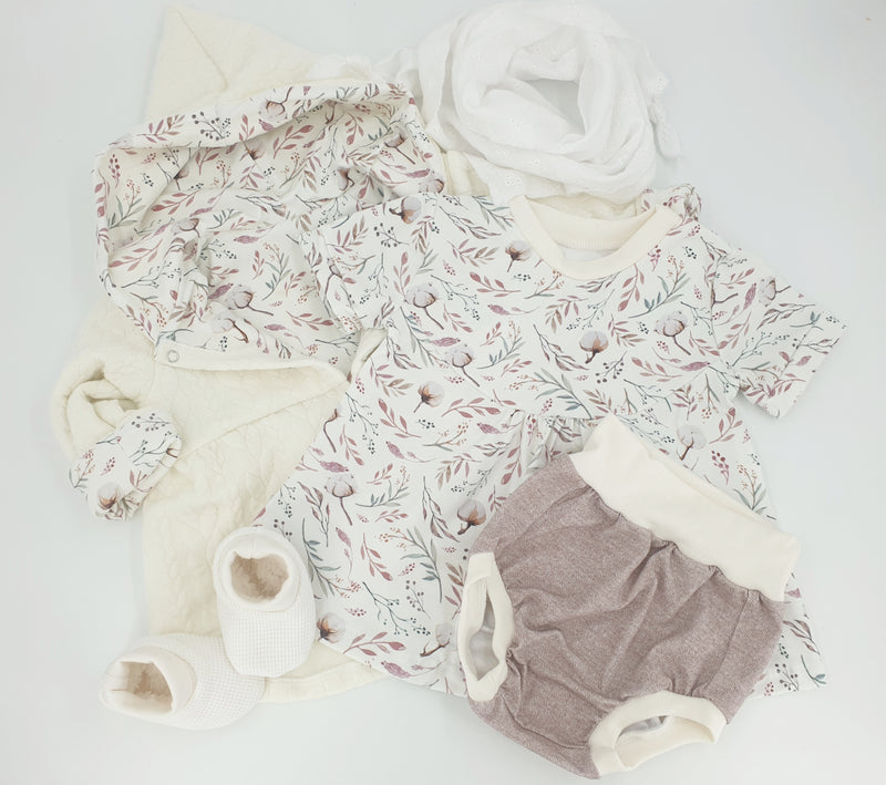 Atelier MiaMia - hooded jacket baby child size 50-140 designer jacket, coat limited! cotton flowers