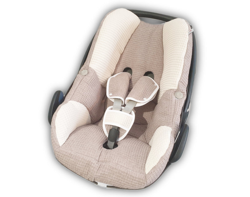 Maxi Cosi Babyschalenbezug, Ersatzbezug oder Spannbezug beige 125 von Atelier MiaMia