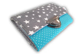 Borsa Atelier MiaMia stars grey, pois acqua