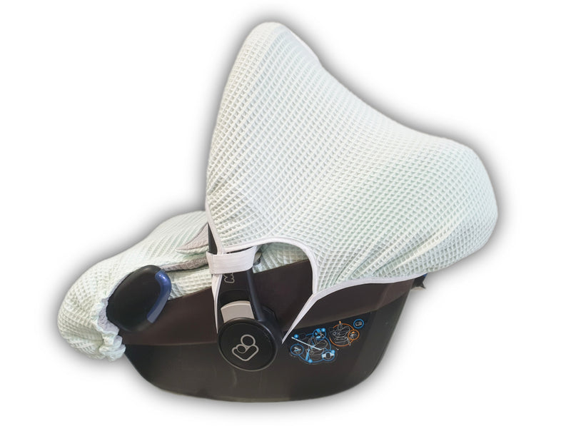 Maxi Cosi baby seat cover, replacement cover or fitted cover grey/mint