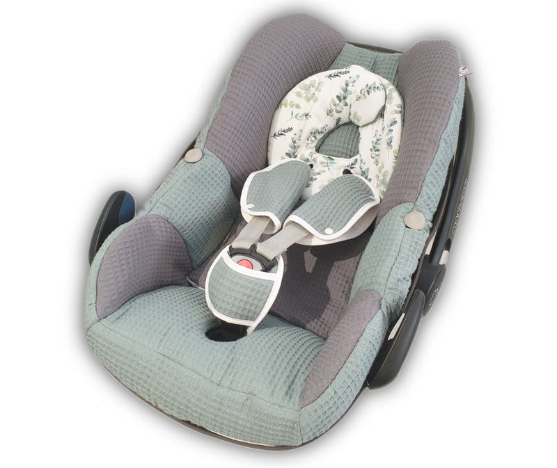 Fodera per seggiolino per bambini Maxi Cosi, fodera di ricambio o fodera aderente grigio scuro/menta scuro