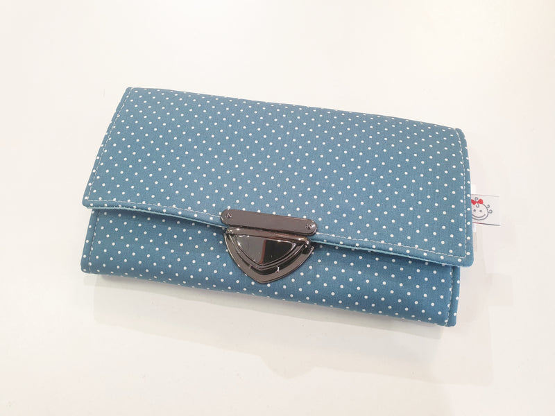 Atelier MiaMia purse dots petrol/aqua