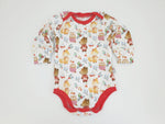 Atelier MiaMia Body a maniche corte e lunghe, disponibile anche come baby set, animali del bosco invernale