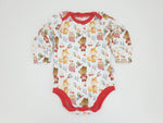 Atelier MiaMia Body with short and long sleeves, also available as a baby set, winter forest animals