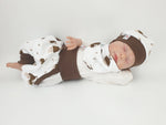 Atelier MiaMia Cool bloomers or baby set short and long acorns