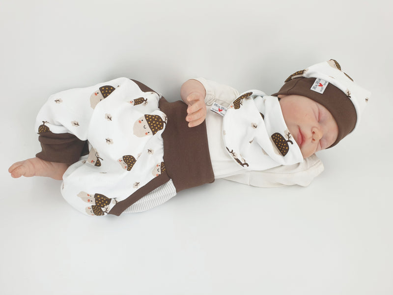 Atelier MiaMia Cool bloomers or baby set short and long acorns