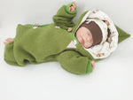 Atelier MiaMia - Walk - overall baby child from 50 to 110 designer walk overall green forest animals