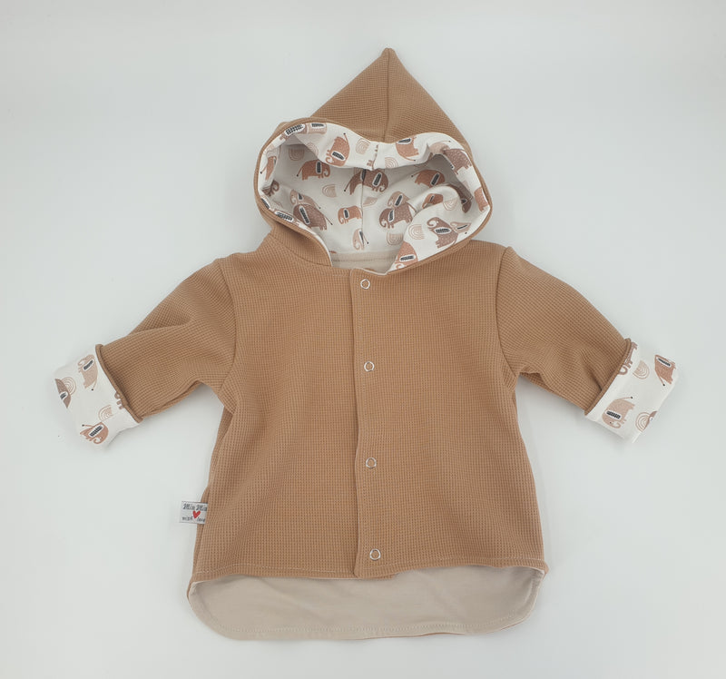 Kaputzenjacke Baby Kind Größe 50-140 Designer Jacke Limitiert !! Elefanten von Atelier MiaMia