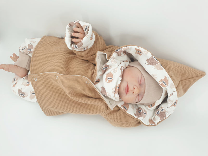 Kaputzenjacke Baby Kind Größe 50-140 Designer Jacke Limitiert !! Elefanten von Atelier MiaMia