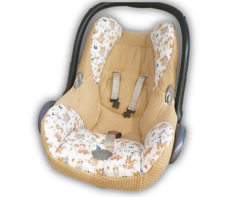 Fodera per seggiolino per bambini Maxi Cosi, fodera di ricambio o fodera aderente grigio scuro/menta scuro