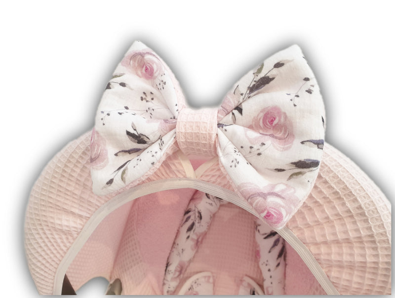 Maxi Cosi Babyschalenbezug, Ersatzbezug oder Spannbezug rosa Rosen von Atelier MiaMia