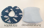 Maxi Cosi Babyschalenbezug, Ersatzbezug oder Spannbezug blau Mäuse von Atelier MiaMia