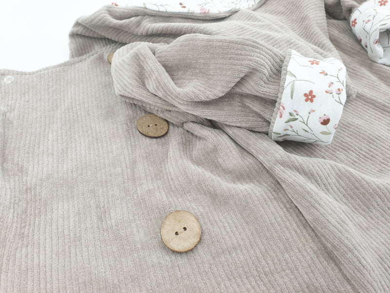 Kapuzenjacke Baby Kind Größe 50-140 Designer Jacke Limitiert !! Cord Blumen von Atelier MiaMia