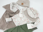 Atelier MiaMia - Maglione con cappuccio Ghiande Baby Bambino da 44-122 a maniche corte o lunghe Designer Limited !!