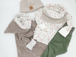 Atelier MiaMia - Maglione con cappuccio Ghiande Baby Bambino da 44-122 a maniche corte o lunghe Designer Limited !!