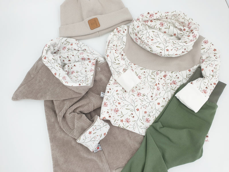 Atelier MiaMia - Hoodie Sweater Acorns Baby Child from 44-122 short or long-sleeved Designer Limited !!