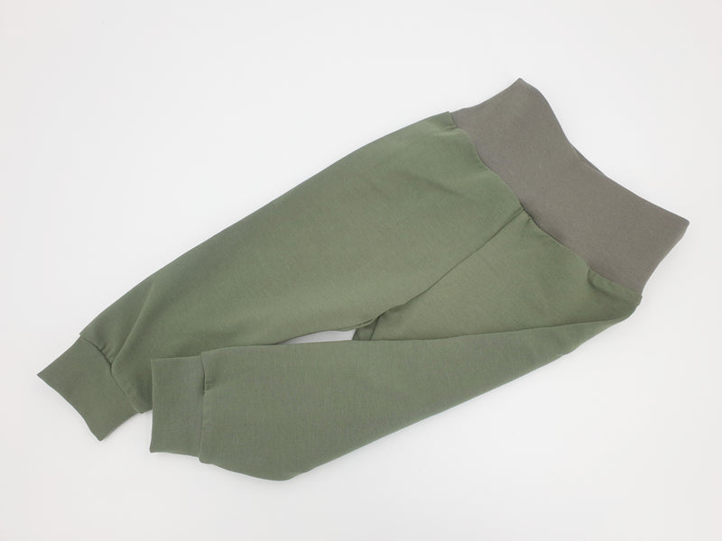 Baby und Kinder Leggins olive Größe 50-116 von Atelier MiaMia