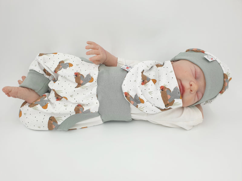 Atelier MiaMia Cool bloomers or baby set short and long acorns