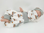 Coole Pumphose oder Babyset kurz und lang Maulwurf von Atelier MiaMia