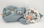 Walk - Overall Baby Kind von 50 bis 110 Designer  Walkoverall dusky mint Maulwurf von Atelier MiaMia