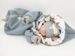 Walk - Overall Baby Kind von 50 bis 110 Designer  Walkoverall dusky mint Maulwurf von Atelier MiaMia